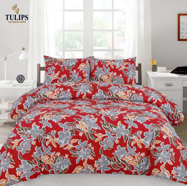 BLOSSOM MAROON bed sheet HomesopSolutions