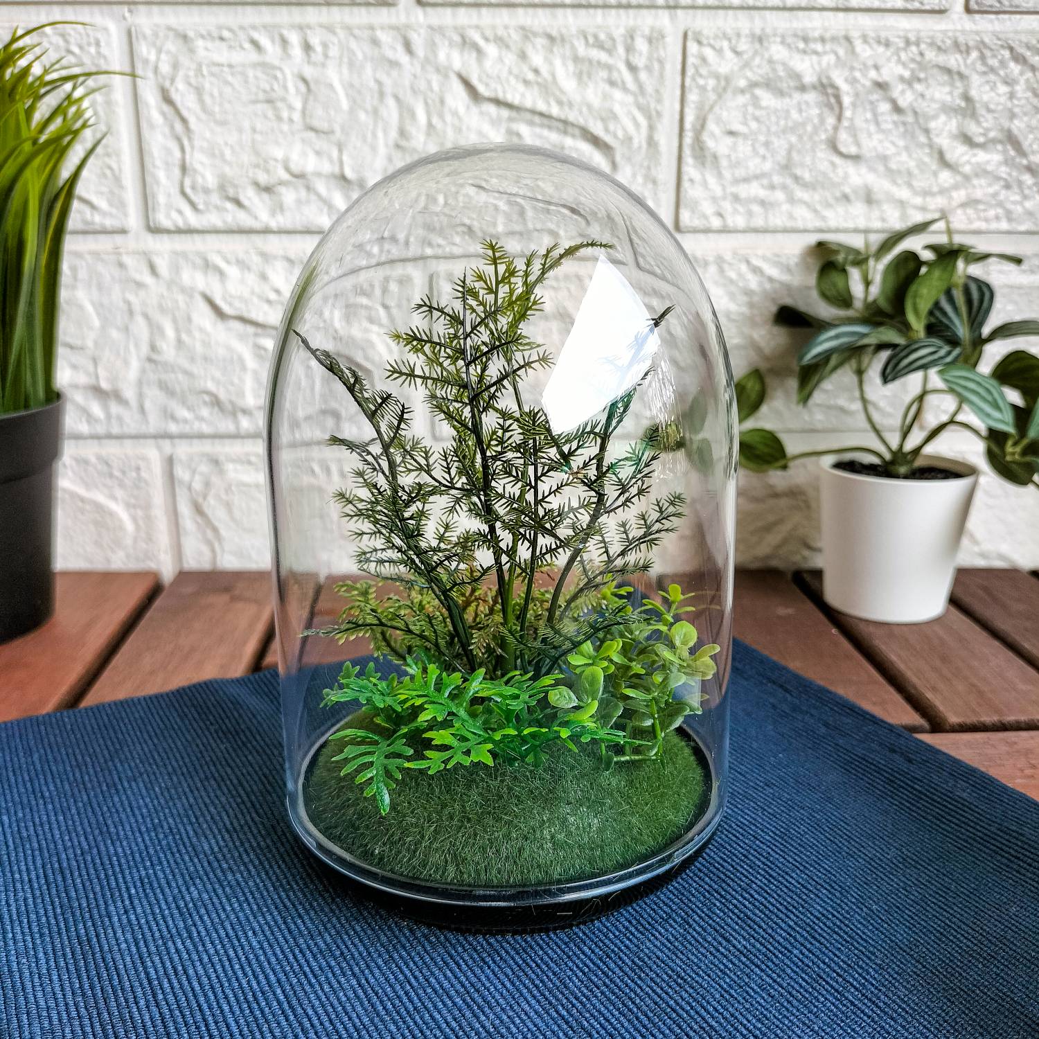 INVÄNDIG Artificial terrarium, dome