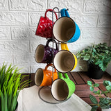 7-Piece Mug Set with Stand - 320 ml