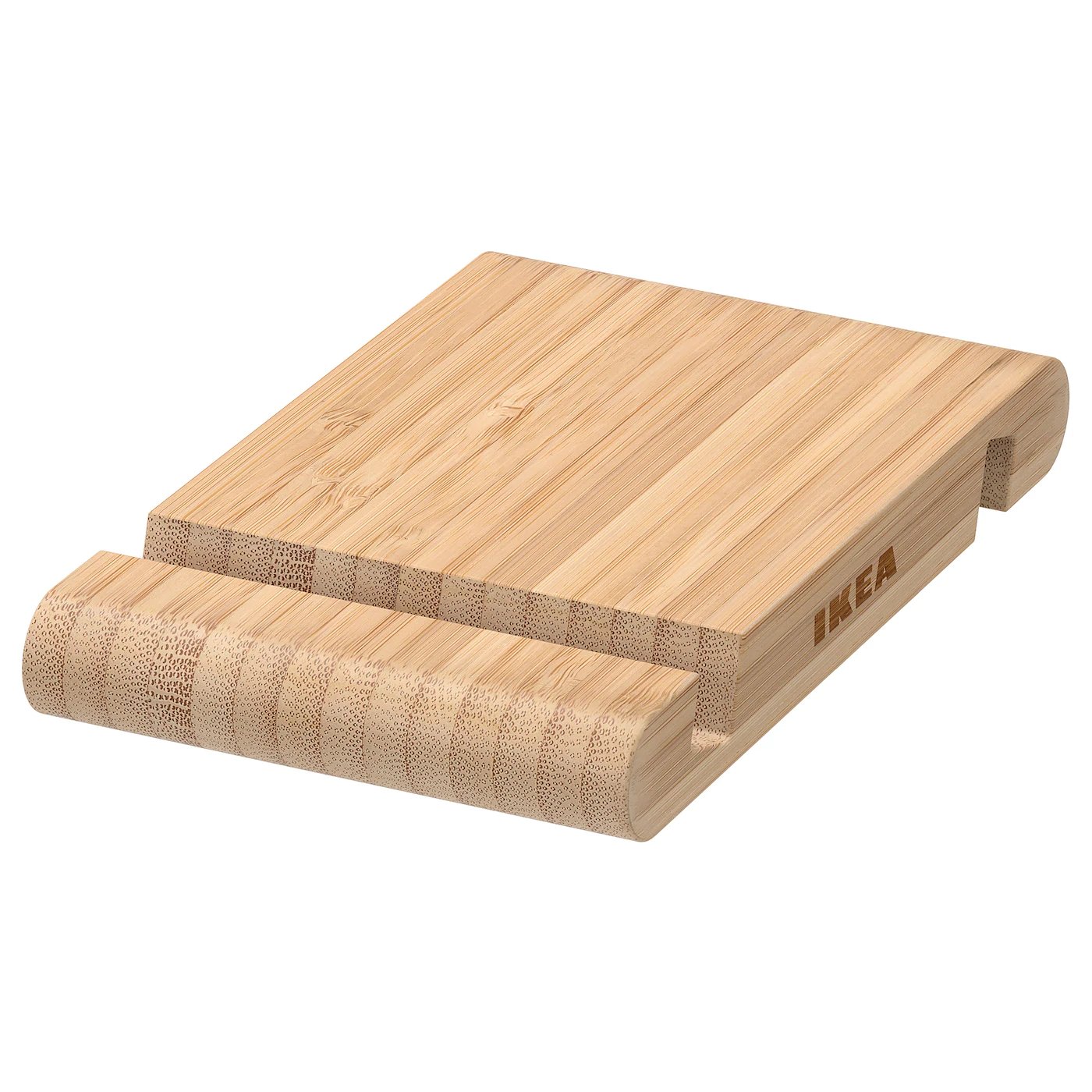 BERGENES
Holder for mobile phone/tablet, bamboo