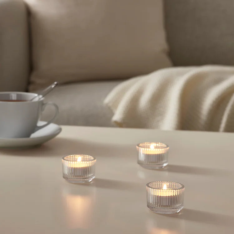 FINSMAK
Tealight holder, clear glass