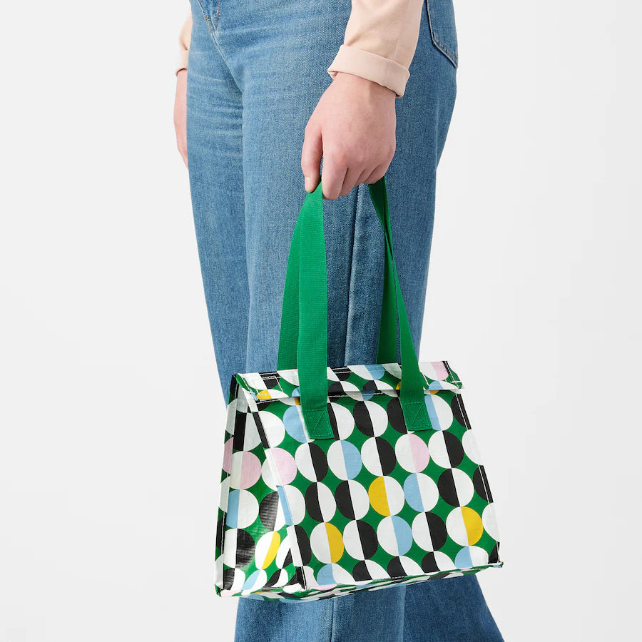 FLADDRIG Lunch bag, patterned/multicolour