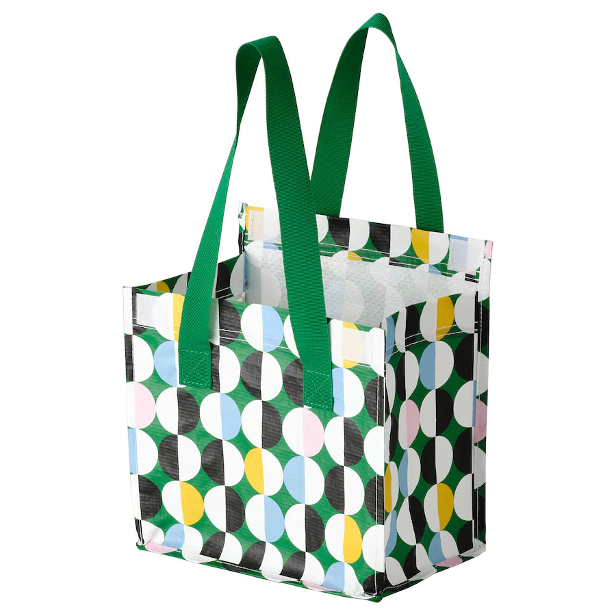 FLADDRIG Lunch bag, patterned/multicolour