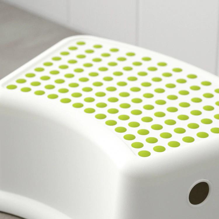 FÖRSIKTIG
Children's stool, white, green
