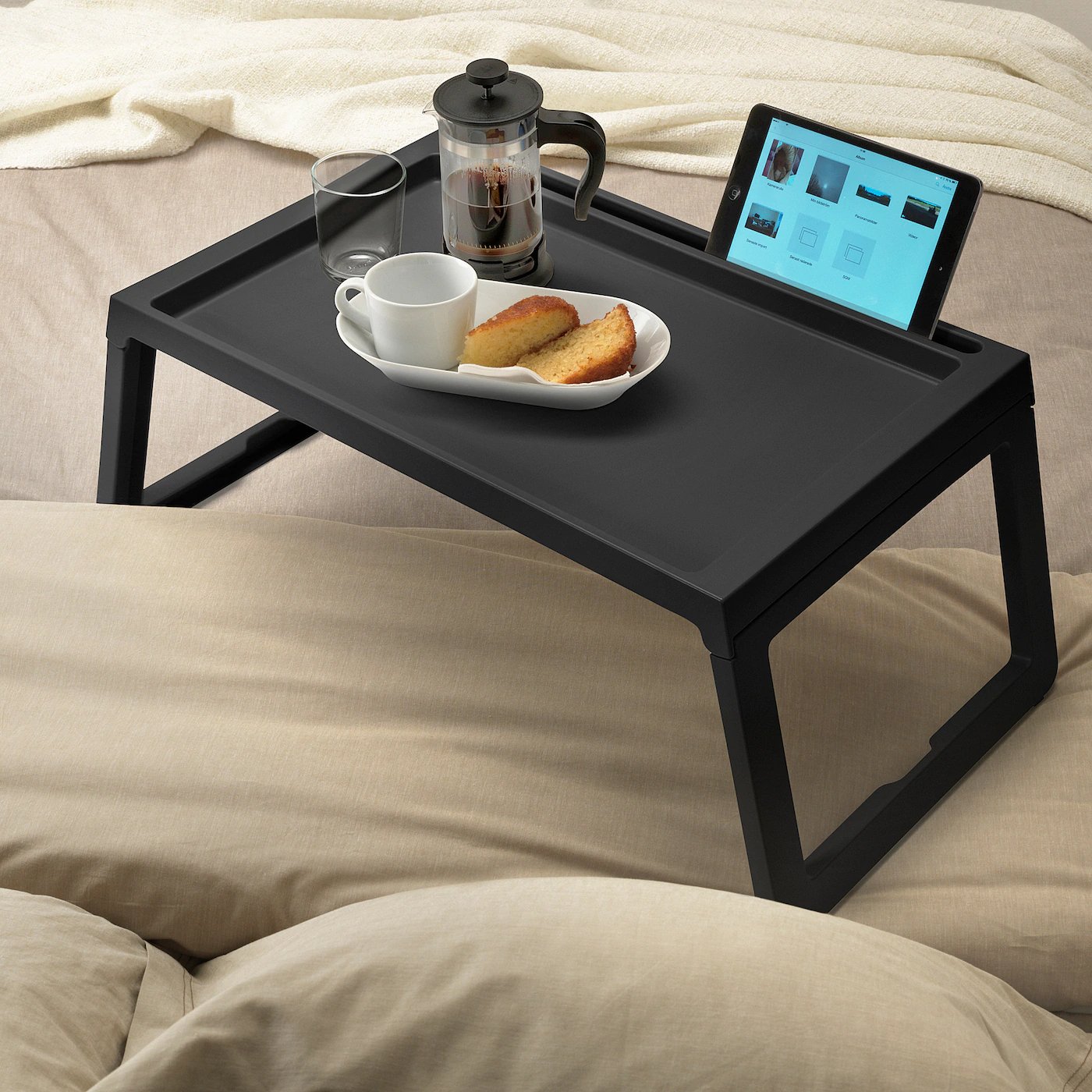 KLIPSK.
Bed tray, black