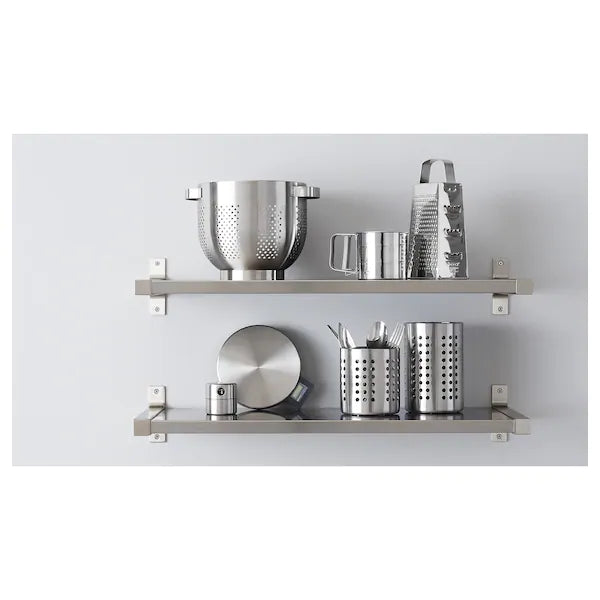ORDNING
Kitchen utensil rack, stainless steel, 18 cm