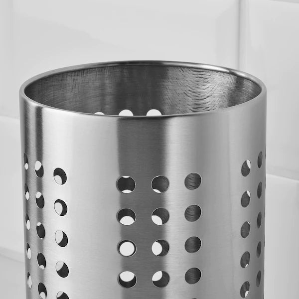 ORDNING
Kitchen utensil rack, stainless steel, 18 cm