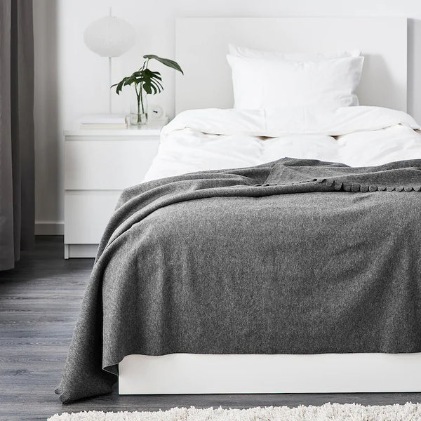 130x170 Cm Polarvide Throw IKEA ORIGINAL POLARVIDE Throw, Grey