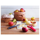 STÄMPeeler, red, white/black.