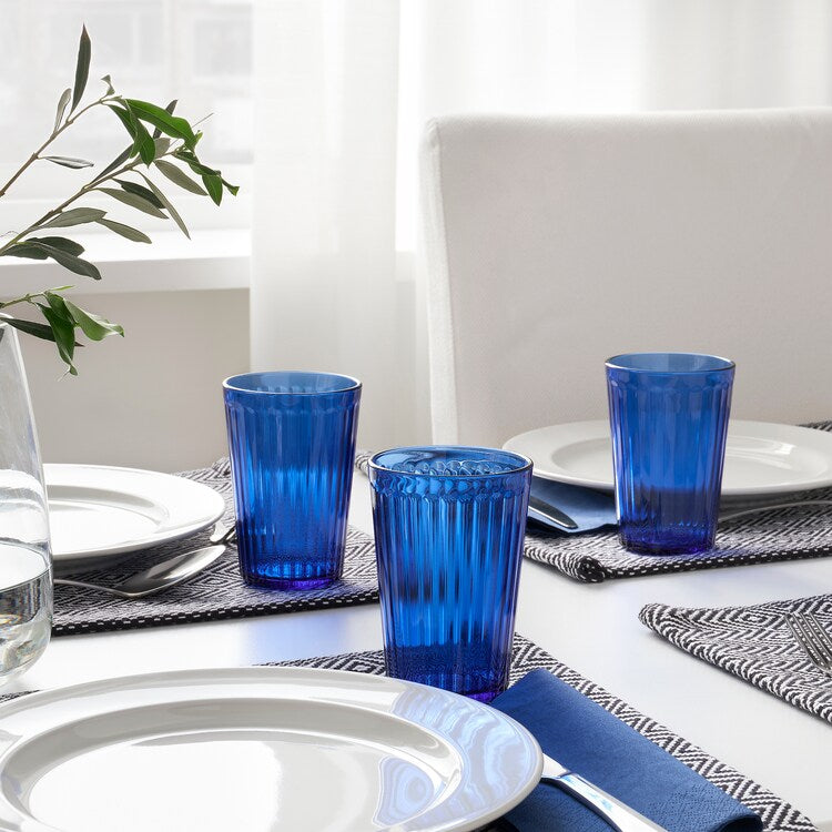 VARDAGEN Glass, blue 31 cl