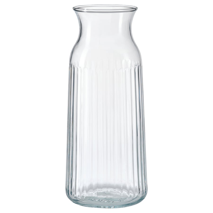 VARDAGEN
Carafe, clear glass/patterned, 1.0 l