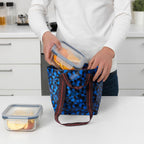 SPJUTSÖ
Carrier bag, blue patterned