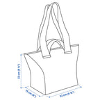 SPJUTSÖ
Carrier bag, blue patterned