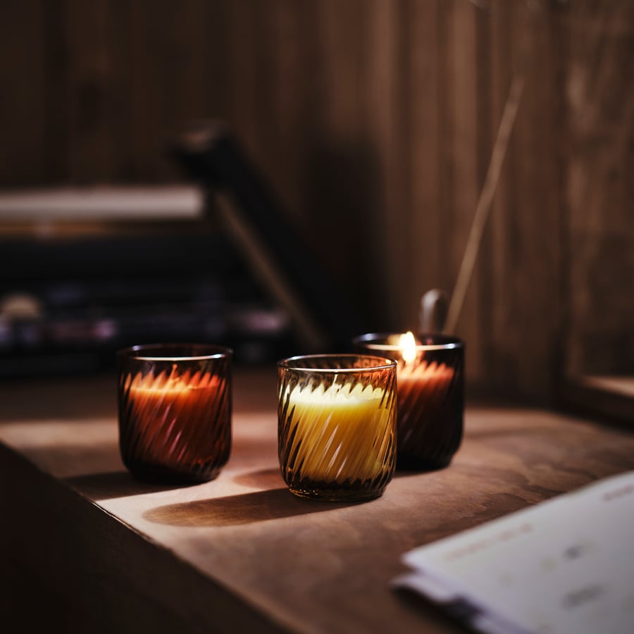 TÖRNFÅGEL
Scented candle in glass, Vanilla mixed