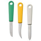 UPPFYLLD
Paring knife, set of 3, mixed colours
