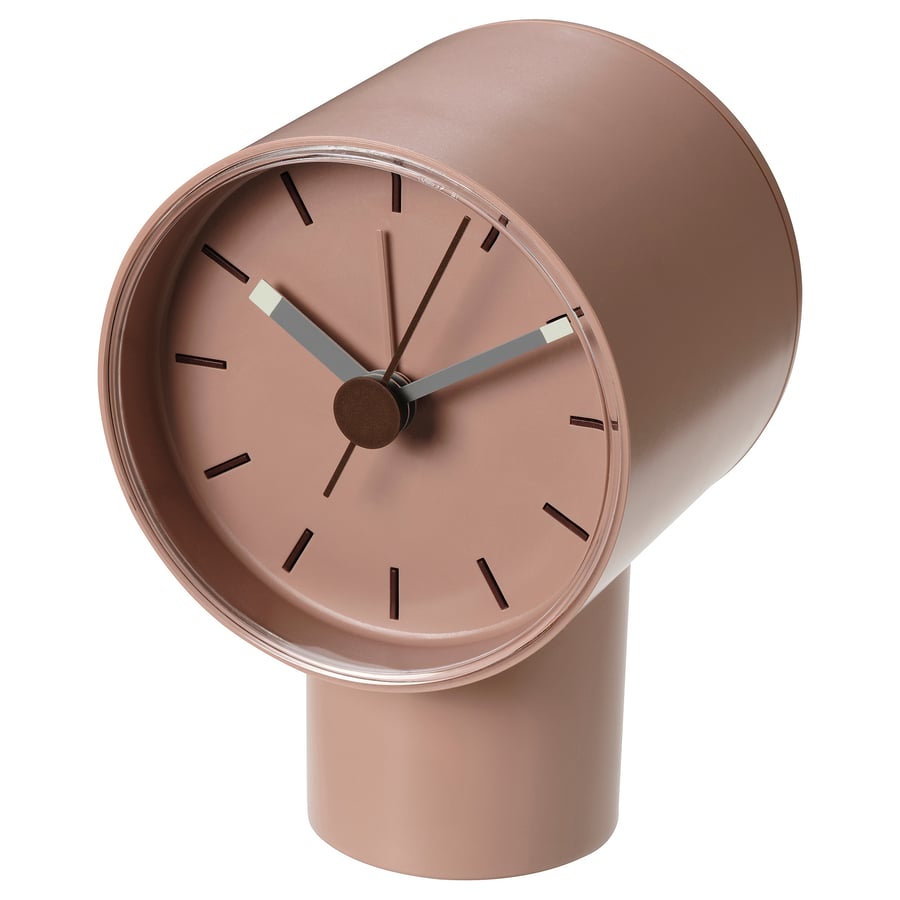 BONDTOLVAN
Alarm clock, analog/pale pink
