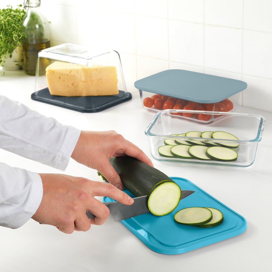 IKEA 365+
Chopping board, black-blue grey-blue/light blue