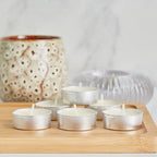 Essentials 100-Piece Unscented Tealight Candle Set - 3.5 h