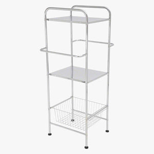 Stella 3-Tier Engraved Bathroom Storage Rack