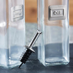 Alisse 2-Piece Oil and Vinegar Glass Bottle Set - 500 ml