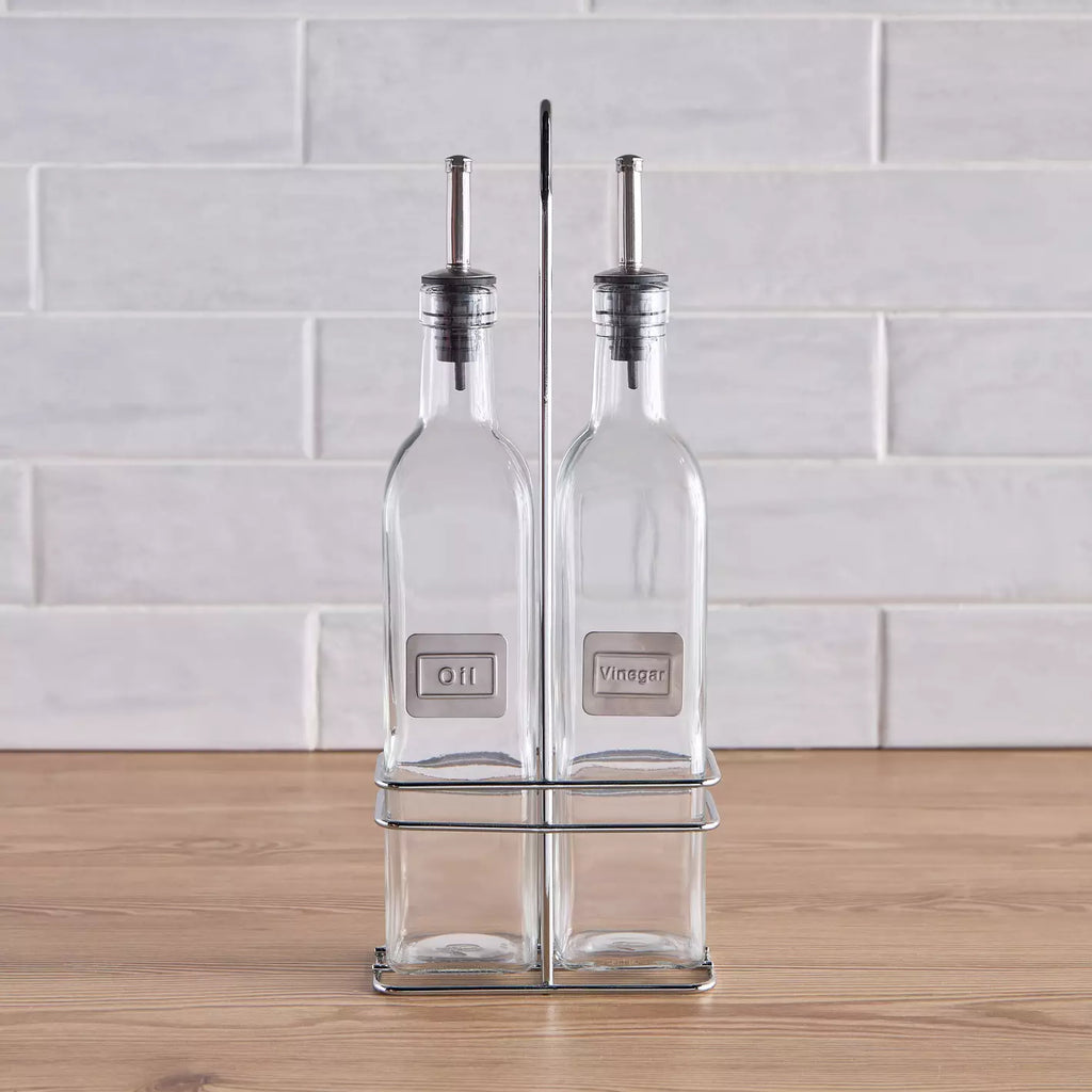 Jephen 2-Piece Oil and Vinegar Bottle Set - 500 ml