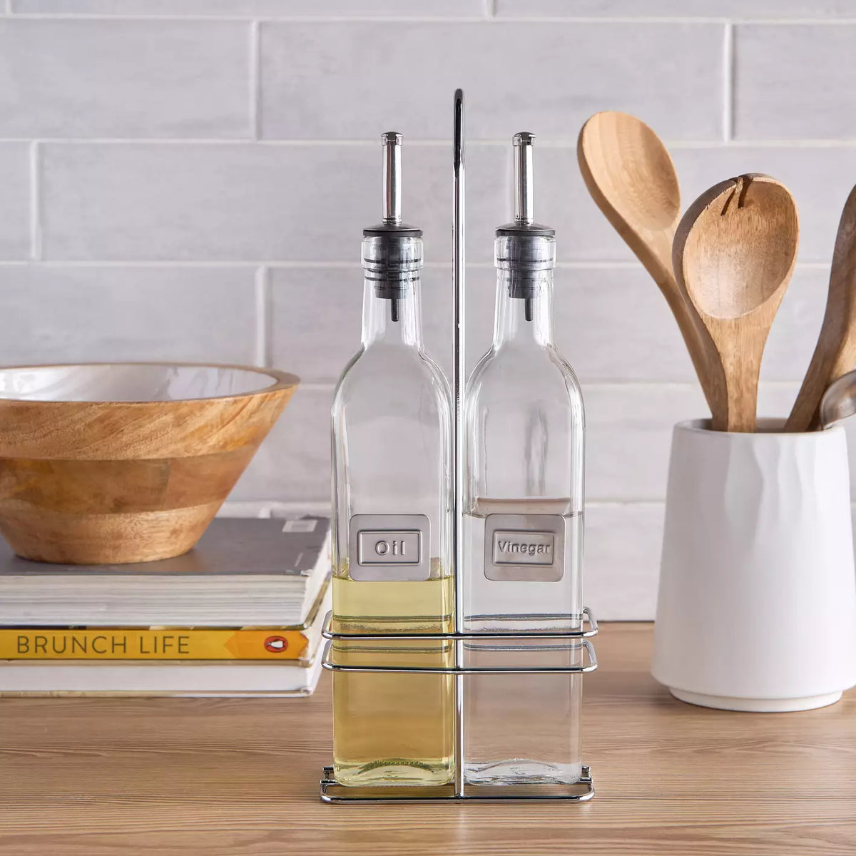 Jephen 2-Piece Oil and Vinegar Bottle Set - 500 ml