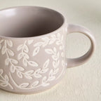 Tessa 4-Piece Ceramic Mug Set with Stand - 320 ml