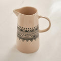 eleni ethnic pitcher 1l -black & beige