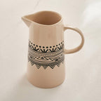 eleni ethnic pitcher 1l -black & beige