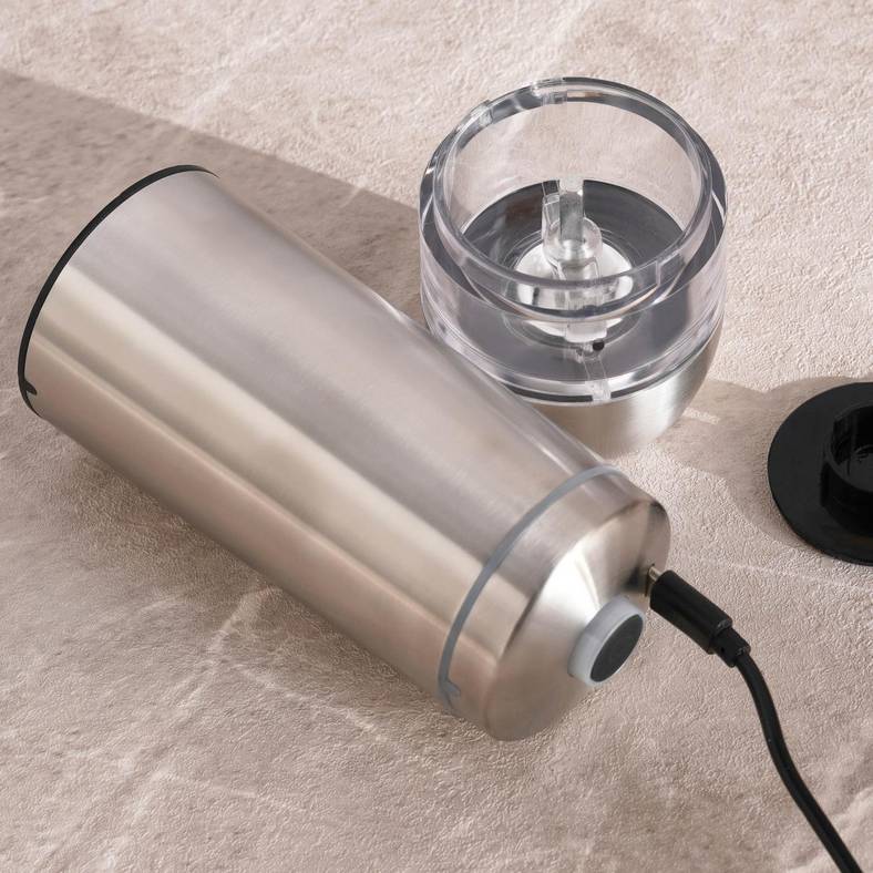 tova rechargeable automatic salt/pepper mill 6.2x6.2x18.8cm -chrome
