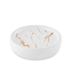 astral 3-piece ceramic bathroom accessories set - gold