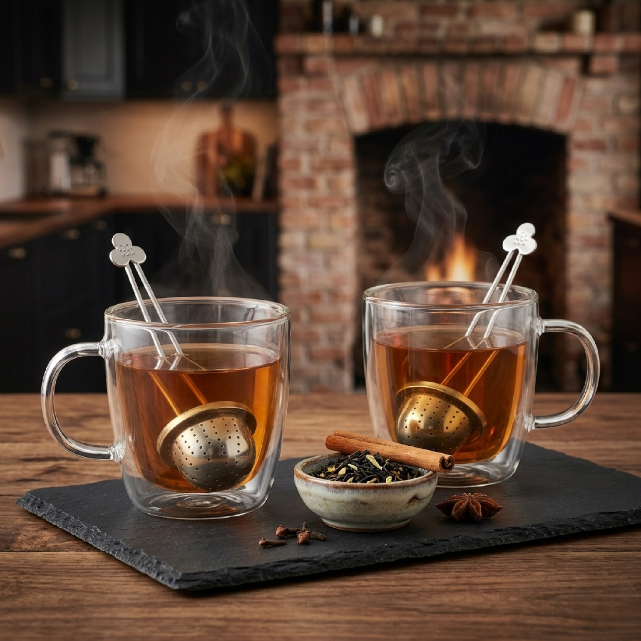 ÄNGSBLÅVINGE Tea infuser, stainless steel