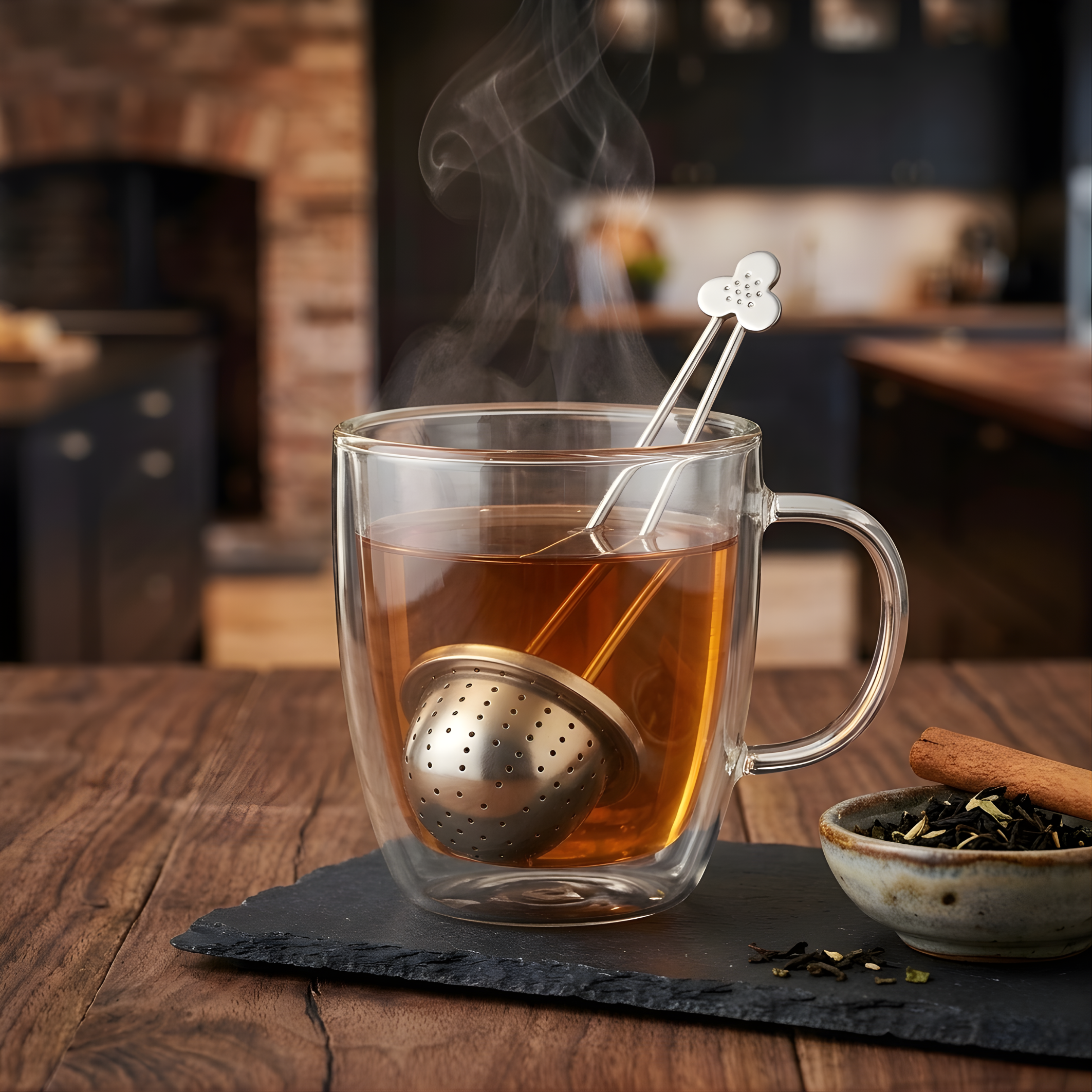 ÄNGSBLÅVINGE Tea infuser, stainless steel