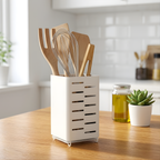 AVSTEG Kitchen utensil rack, white, 18 cm 
