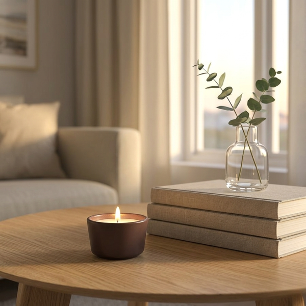 ÄROFULL TEALIGHT HOLDER, BROWN, 3.5 CM