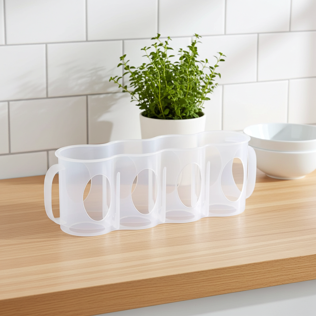 4-Section Can Holder with Handle