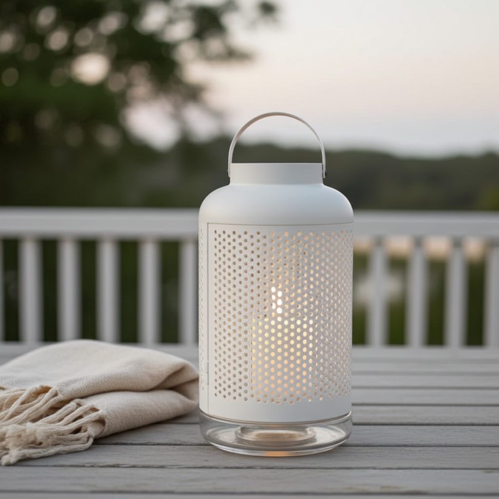Adelhet Lantern for Block Candle White