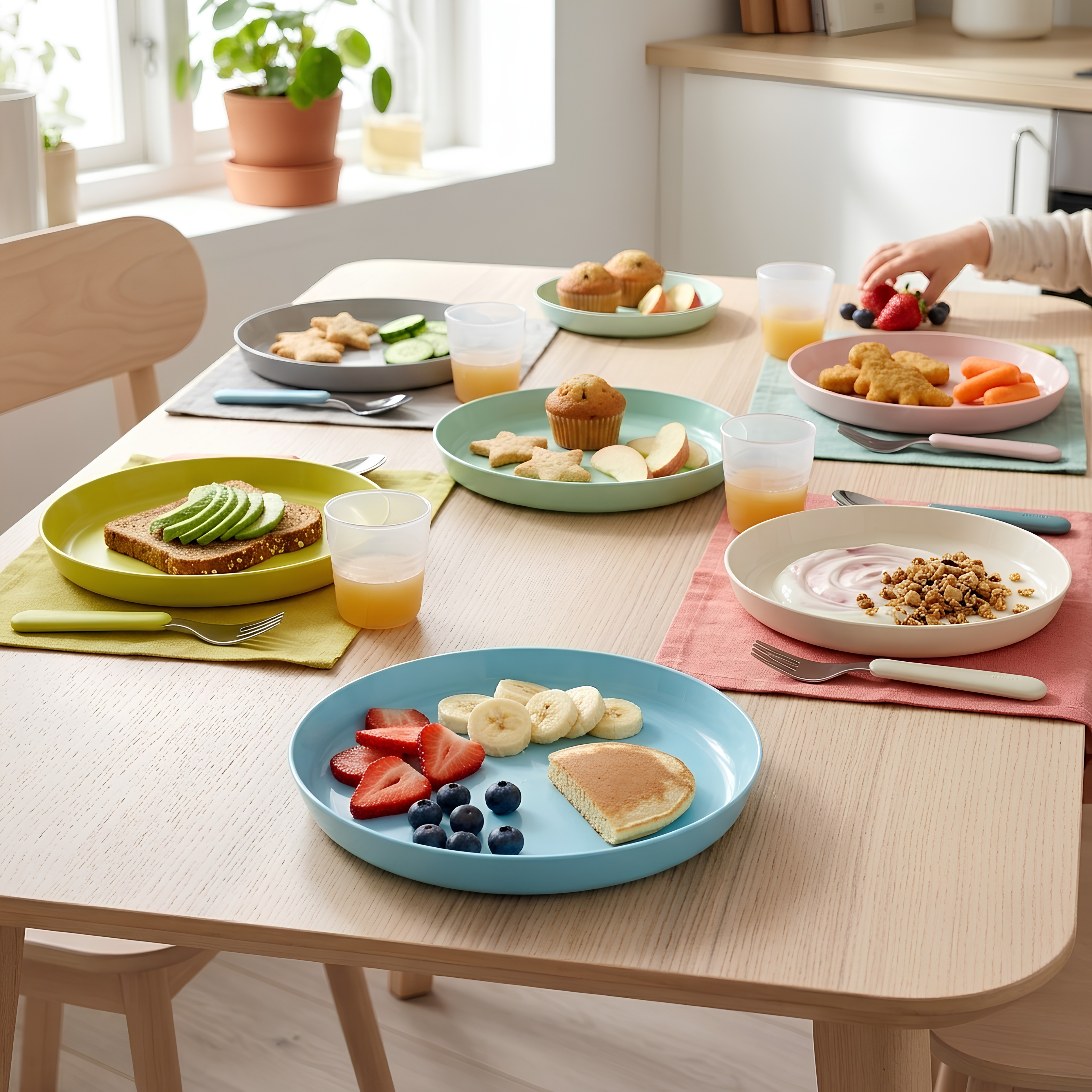 KALAS Plate, multicolour x6