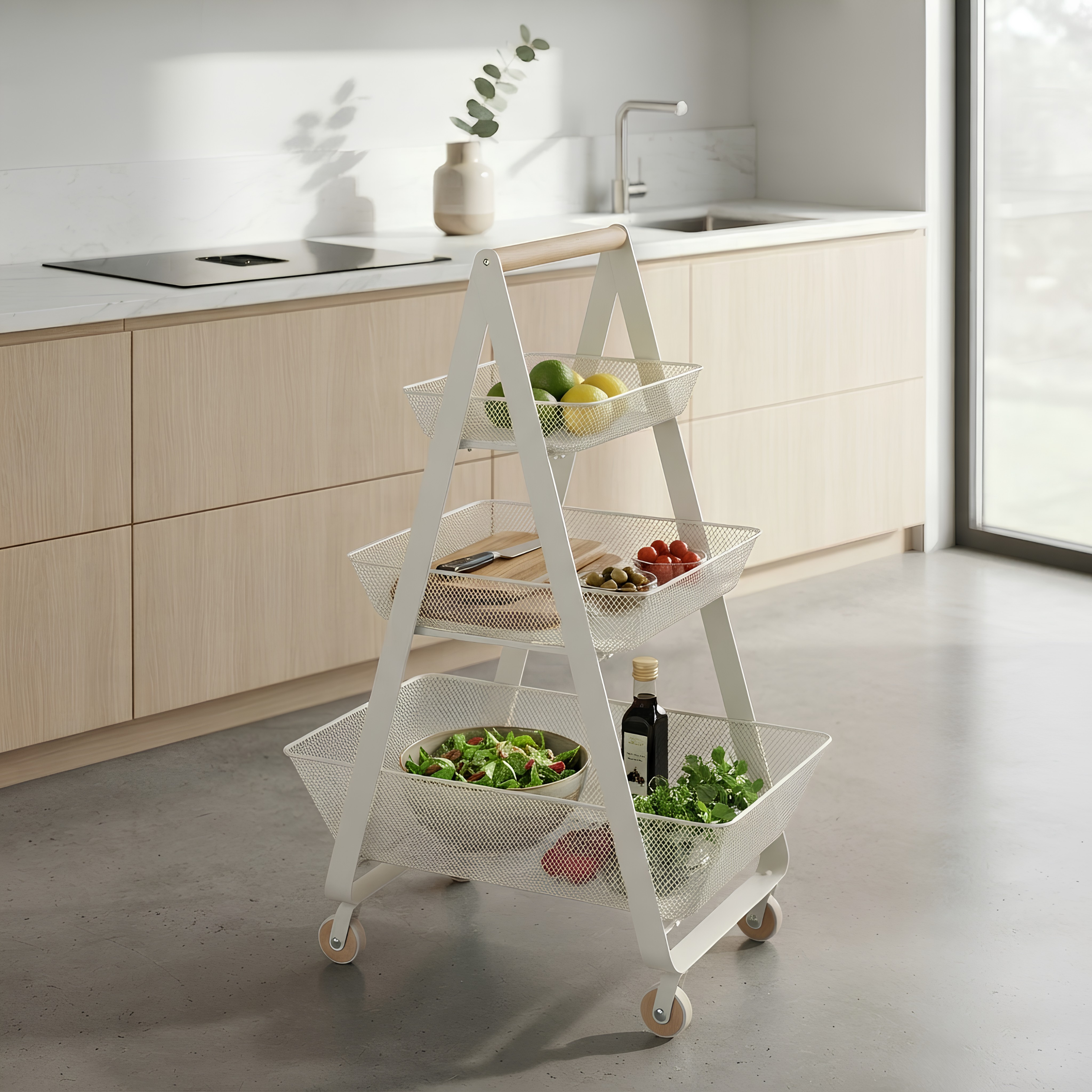 RISATORP Trolley, white