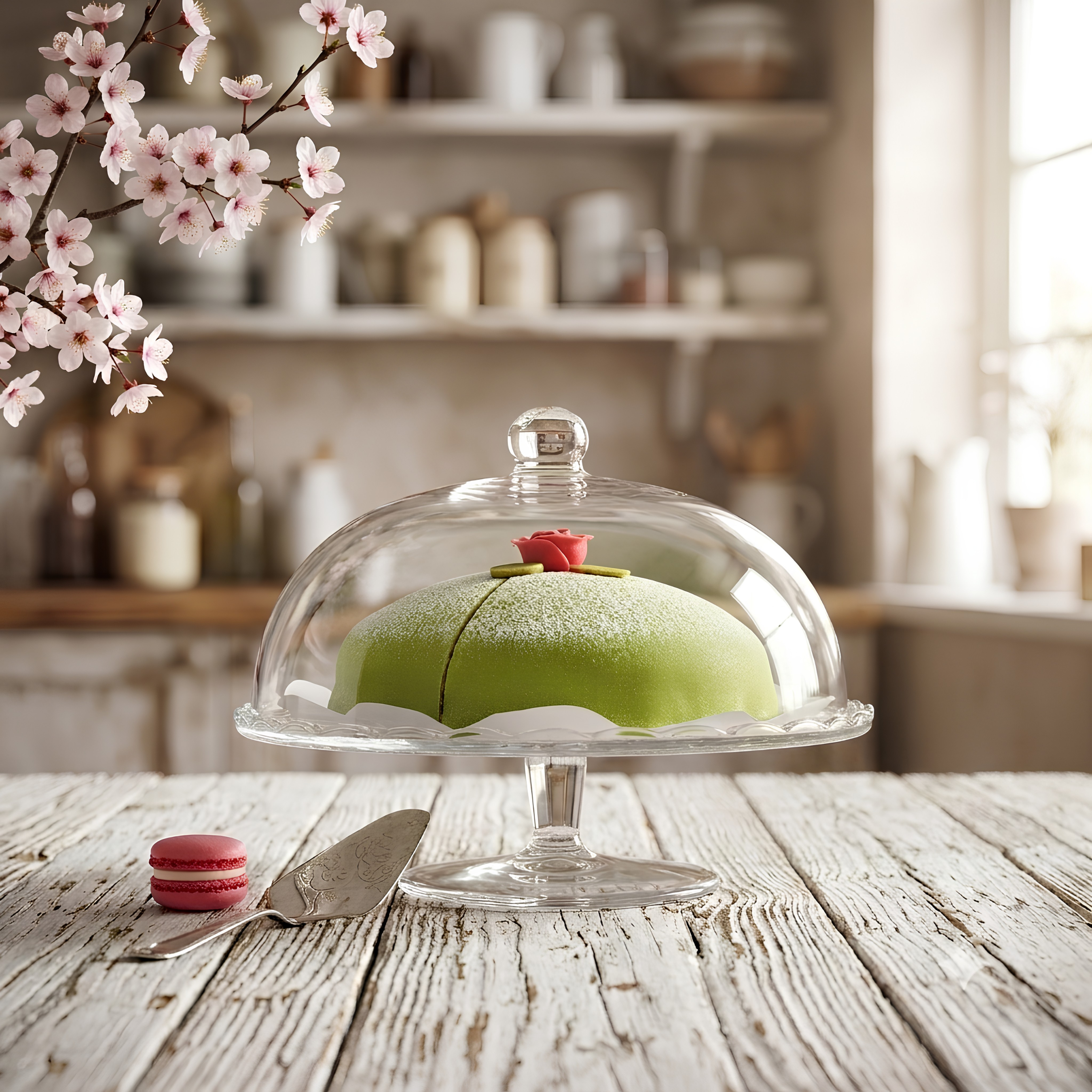 ARV BRÖLLOP Serving stand with lid, clear glass