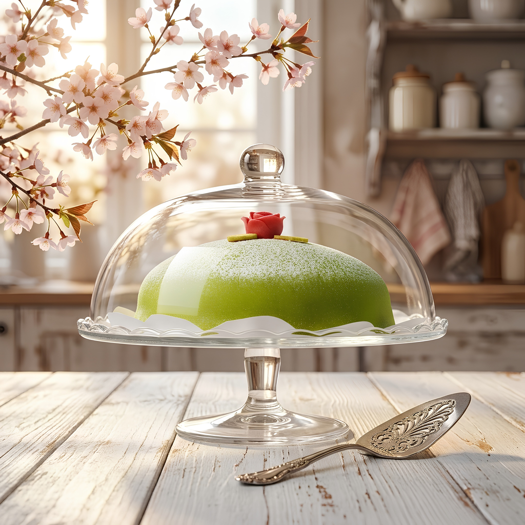ARV BRÖLLOP Serving stand with lid, clear glass