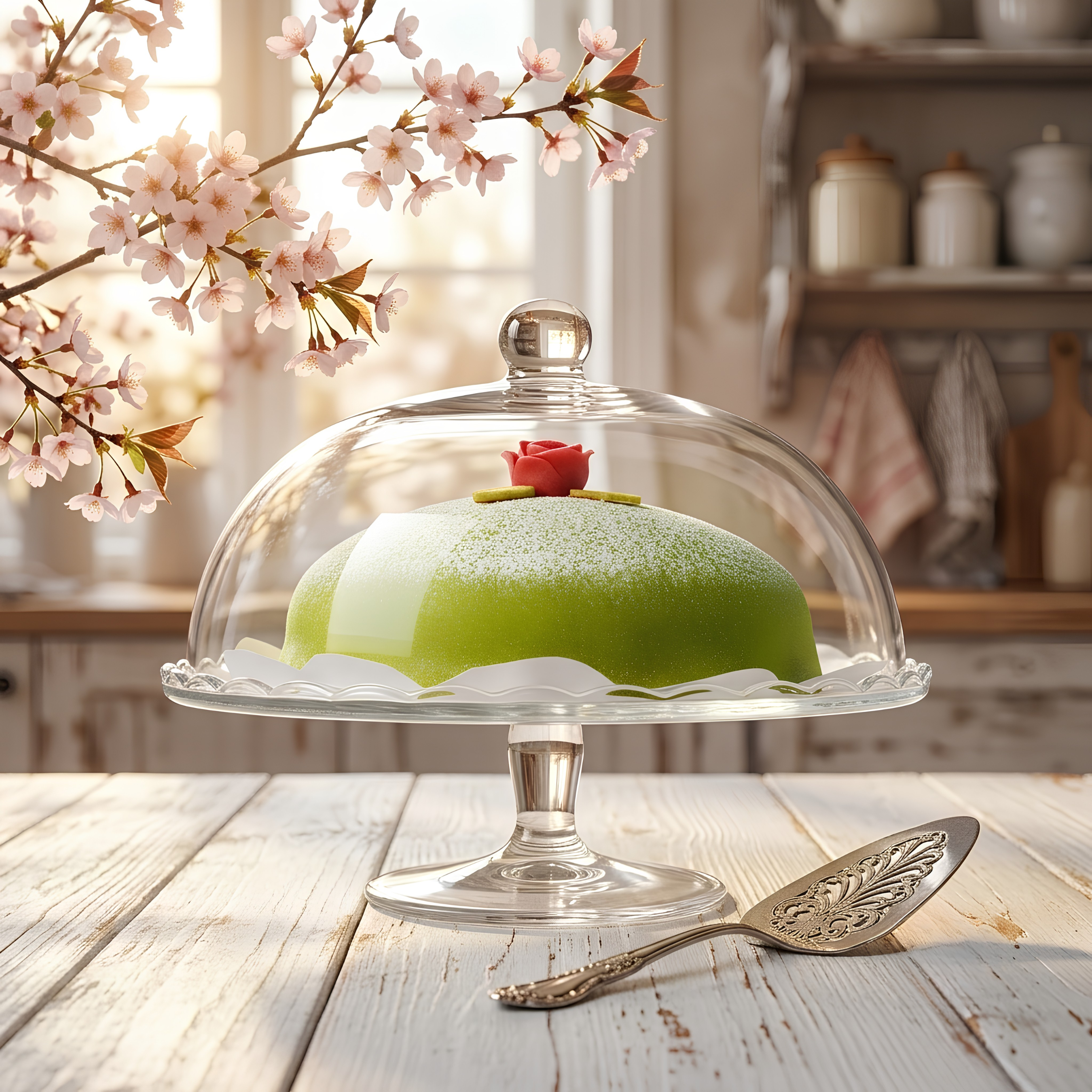 ARV BRÖLLOP Serving stand with lid, clear glass