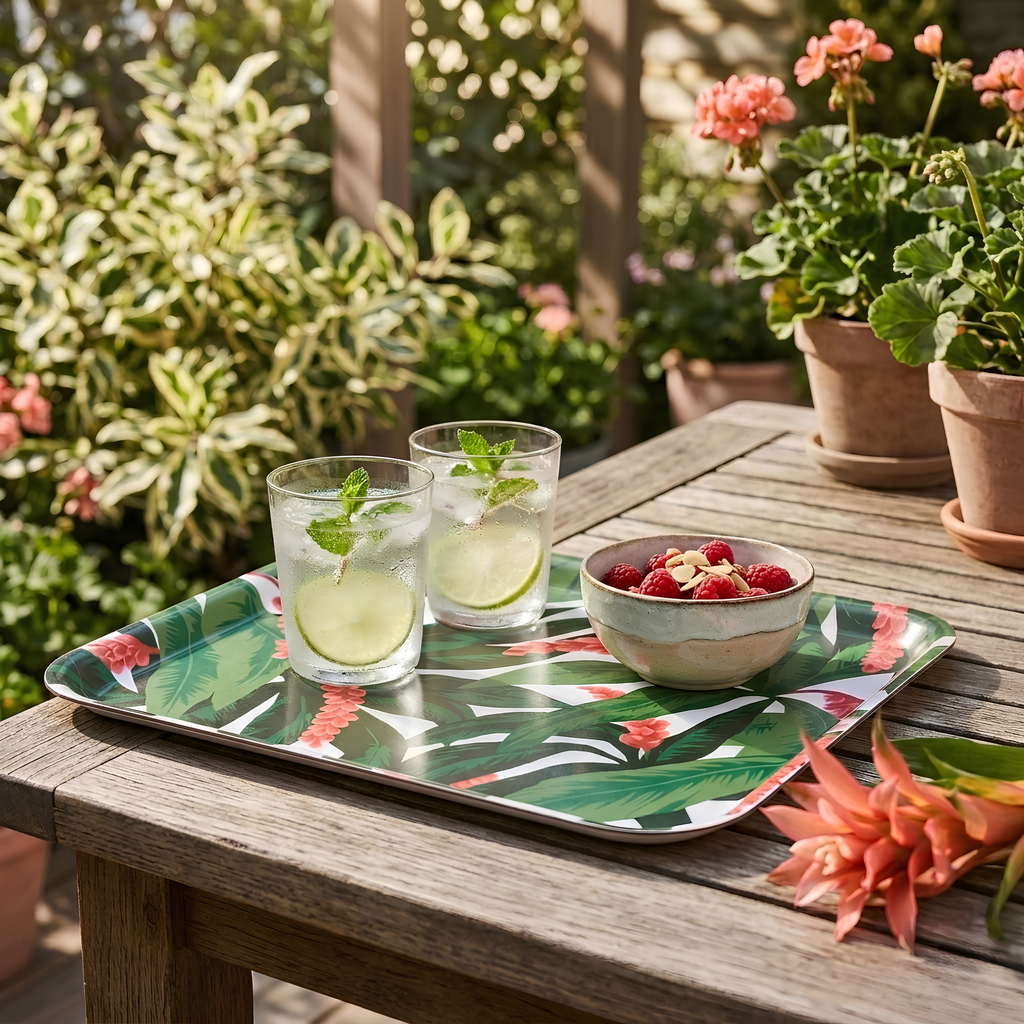 SOMMARLIV Serving Tray, multicolour