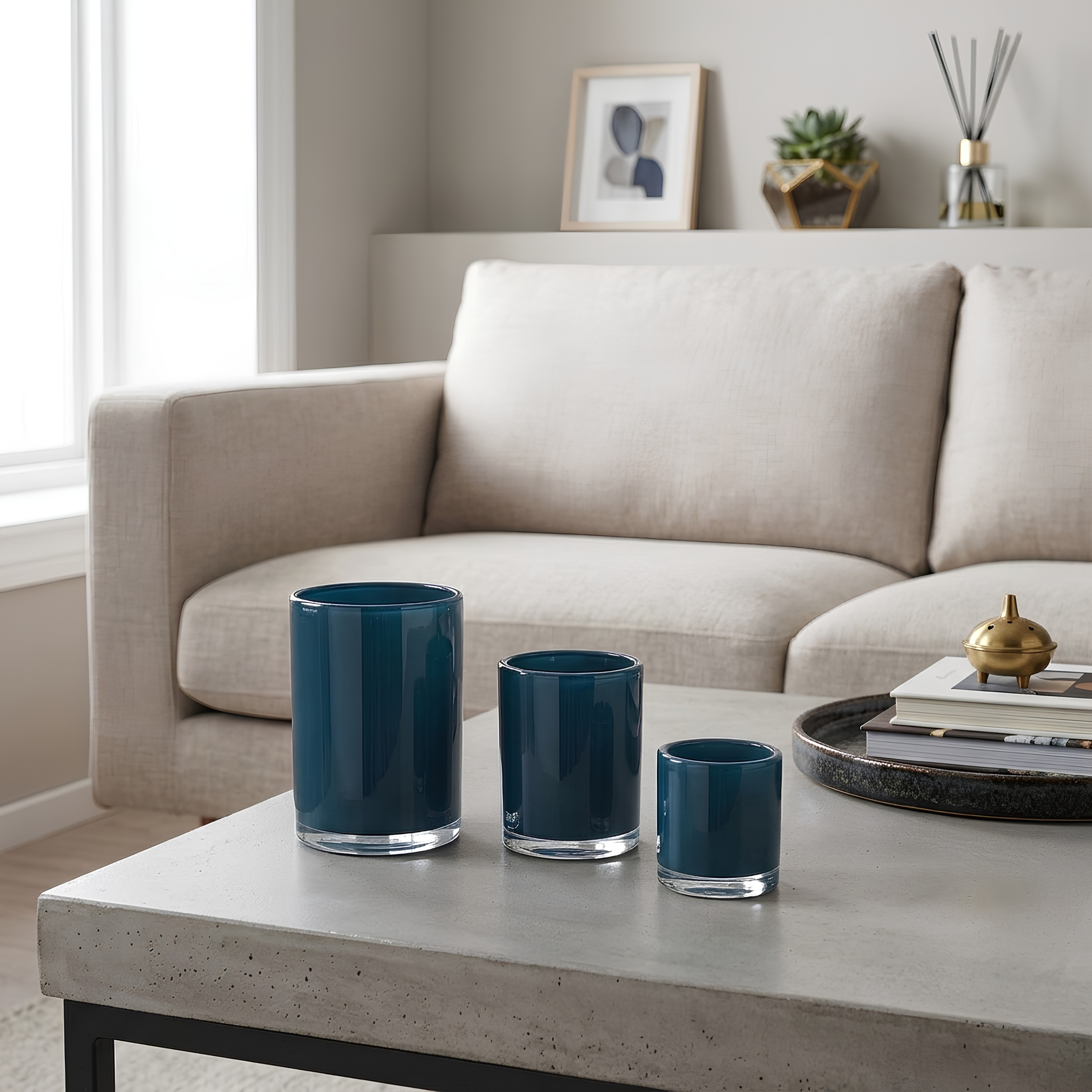 BLANDANDE candle holder, set of 3