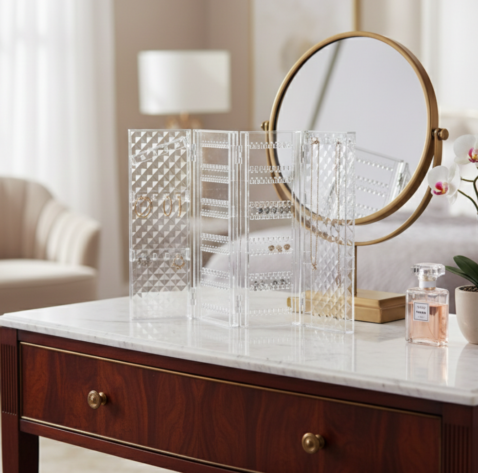Zaya 4-Panel Foldable Jewellery Holder