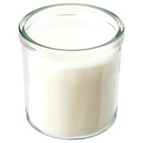 ADLADScented candle in glass, Scandinavian Woods/white, 40 hr