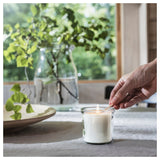 ADLADScented candle in glass, Scandinavian Woods/white, 20 hr