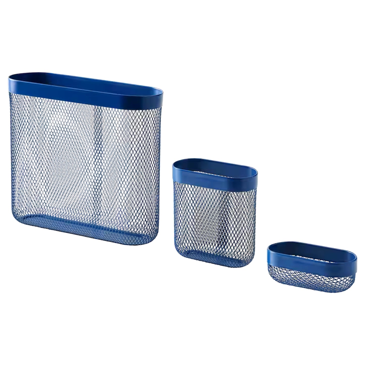 SKÅDIS
Storage basket, set of 3, dark blue