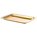 GOKVÄLLÅ Serving tray, metal gold-colour