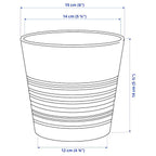 MUSKOT Plant pot, white, 12cm "